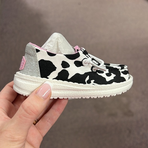 NEW Hey Dude Wendy Toddler Cowgirl Sparkle in Black/White - Picture 1 of 4